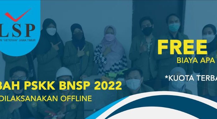 Telah dibuka pendaftaran Uji Sertifikasi Kompetensi Kerja BNSP Tahun 2022